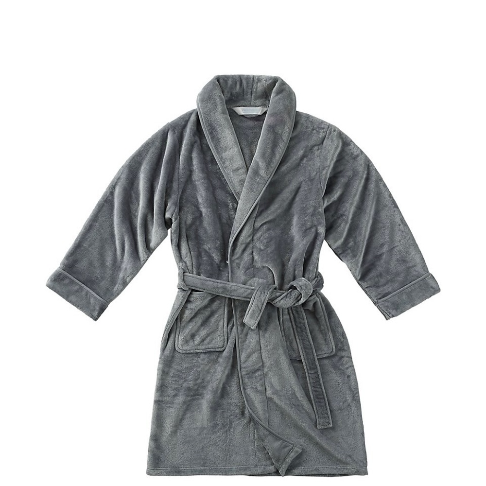 Plush bathrobe